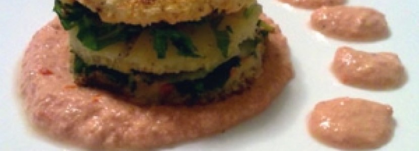 Sandwich caldo con rucola e provola affumicata