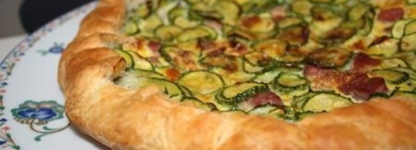 Torta Salata con zucchine e burrata